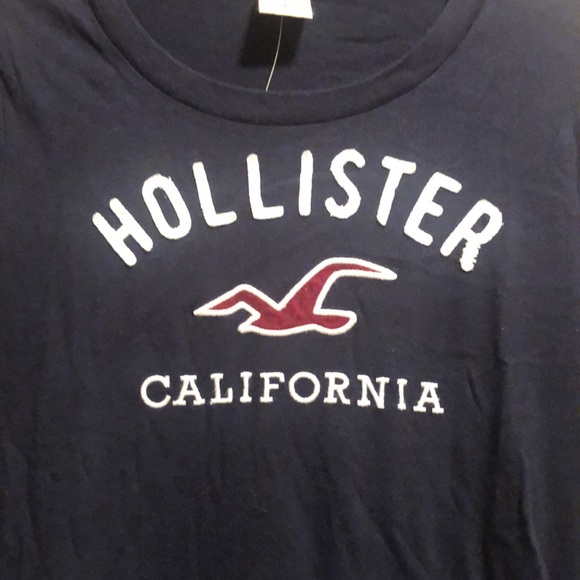 NWT Vintage Hollister California Navy Blue Long Sleeve Top. Large. Iconic Logo - Picture 2 of 11